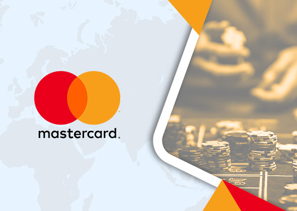 Mastercard-logo en fiches die roulette spelen