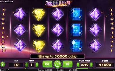 Het Starburst Slot Spel bij 711 Casino